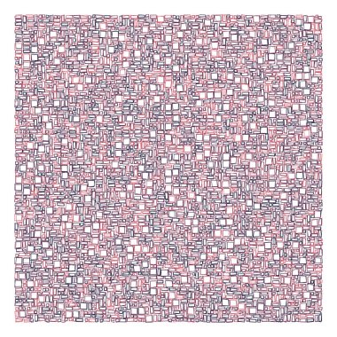 Ofset Quad üretken sanat arkaplan çizimi