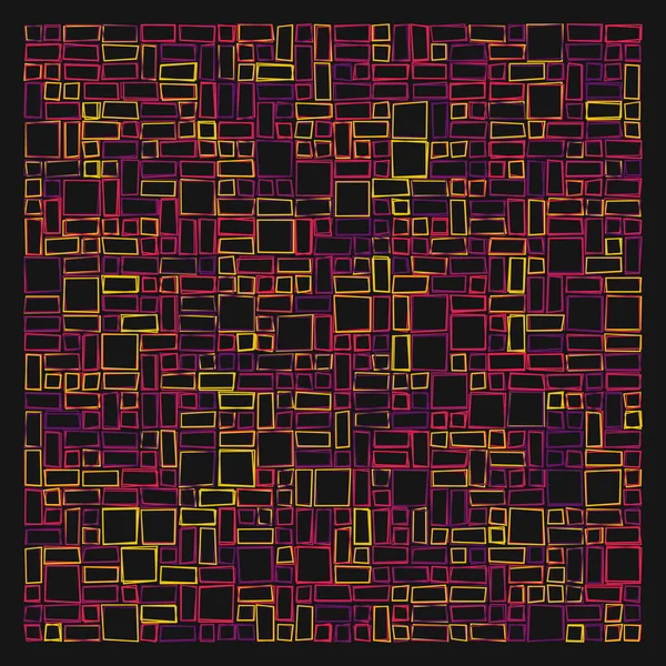 Décalage Quads Art Génératif Fond Art Illustration — Image vectorielle