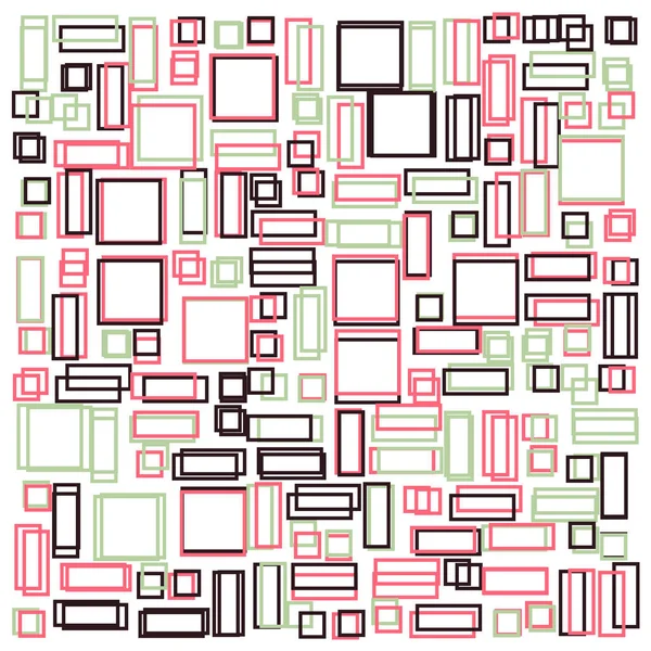 Abstract Geometric Pattern Rectangles Vector Illustration — Stock Vector