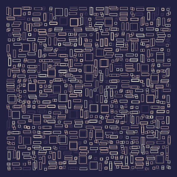 Offset Quads Generative Art Tło Sztuka Ilustracja — Wektor stockowy