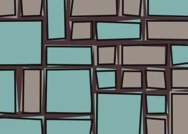 Renkli dikdörtgenlerle soyut geometrik arkaplan. Vektör illüstrasyonu