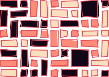 Ofset Quad üretken sanat arkaplan çizimi