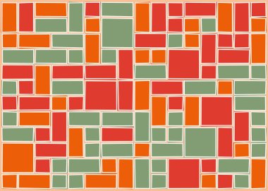 Ofset Quad üretken sanat arkaplan çizimi