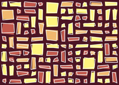 Ofset Quad üretken sanat arkaplan çizimi