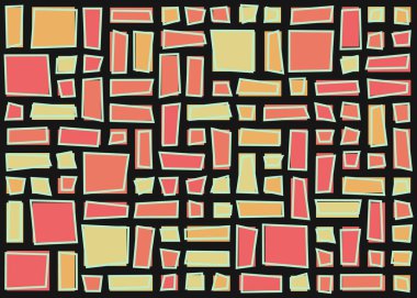 Ofset Quad üretken sanat arkaplan çizimi