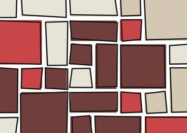 Ofset Quad üretken sanat arkaplan çizimi