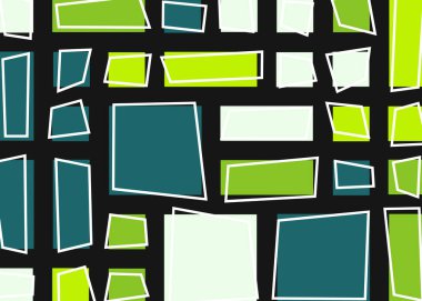 Renkli dikdörtgenlerle soyut geometrik arkaplan. Vektör illüstrasyonu