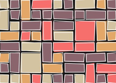 Ofset Quad üretken sanat arkaplan çizimi