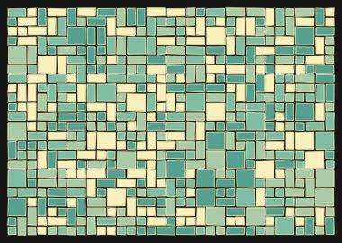Renkli dikdörtgenlerle soyut geometrik arkaplan. Vektör illüstrasyonu