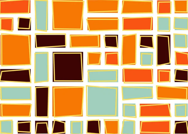Fundo Geométrico Abstrato Com Retângulos Coloridos Ilustração Vetorial — Vetor de Stock