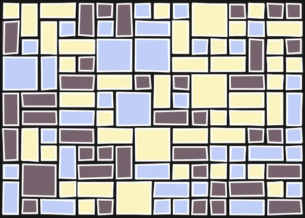 Abstracte Geometrische Achtergrond Met Kleurrijke Rechthoeken Vectorillustratie — Stockvector