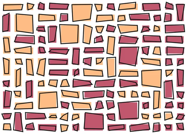 Fond Géométrique Abstrait Avec Rectangles Colorés Illustration Vectorielle — Image vectorielle