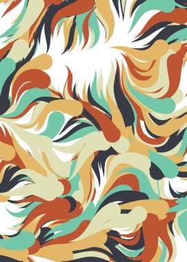 Soyut Geometrik Desen Üretken hesaplama sanatı, vektör illüstrasyonu