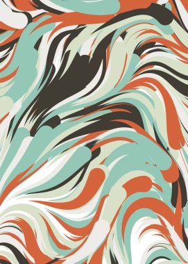 Soyut Geometrik Desen Üretken hesaplama sanatı, vektör illüstrasyonu