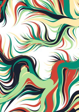 Soyut Geometrik Desen Üretken hesaplama sanatı, vektör illüstrasyonu