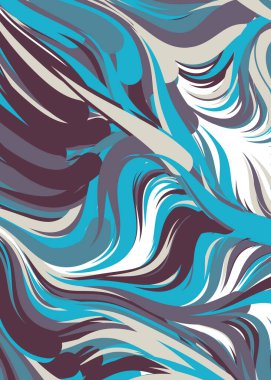 Soyut Geometrik Desen Üretken hesaplama sanatı, vektör illüstrasyonu