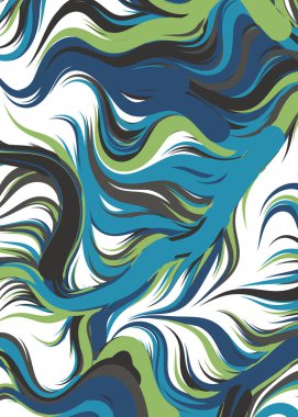 Soyut Geometrik Desen Üretken hesaplama sanatı, vektör illüstrasyonu