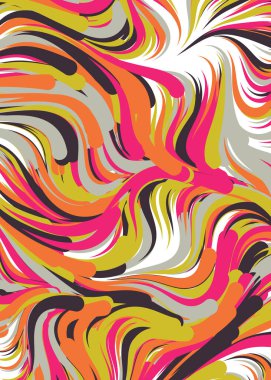 Soyut Geometrik Desen Üretken hesaplama sanatı, vektör illüstrasyonu