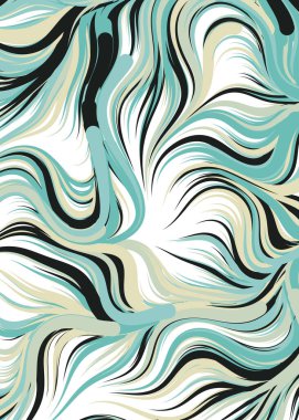 Soyut Geometrik Desen Üretken hesaplama sanatı, vektör illüstrasyonu