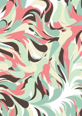 Soyut Geometrik Desen Üretken hesaplama sanatı, vektör illüstrasyonu