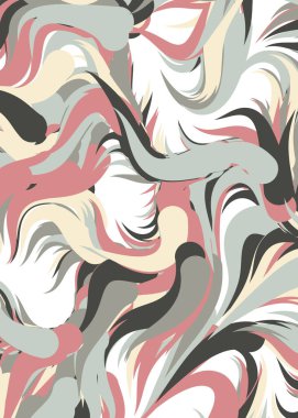 Soyut Geometrik Desen Üretken hesaplama sanatı, vektör illüstrasyonu