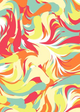 Soyut Geometrik Desen Üretken hesaplama sanatı, vektör illüstrasyonu