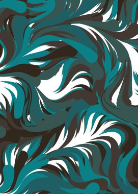 Soyut Geometrik Desen Üretken hesaplama sanatı, vektör illüstrasyonu