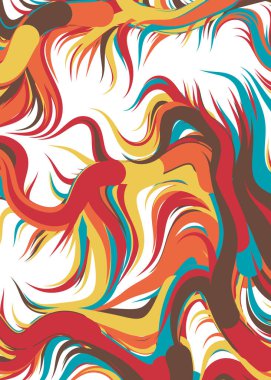 Soyut Geometrik Desen Üretken hesaplama sanatı, vektör illüstrasyonu