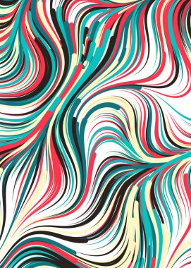 Soyut Geometrik Desen Üretken hesaplama sanatı, vektör illüstrasyonu