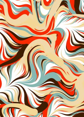 Soyut Geometrik Desen Üretken hesaplama sanatı, vektör illüstrasyonu