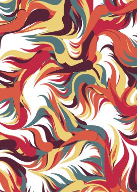 Soyut Geometrik Desen Üretken hesaplama sanatı, vektör illüstrasyonu