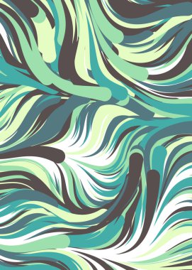 Soyut Geometrik Desen Üretken hesaplama sanatı, vektör illüstrasyonu