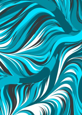 Soyut Geometrik Desen Üretken hesaplama sanatı, vektör illüstrasyonu