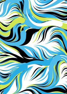 Soyut Geometrik Desen Üretken hesaplama sanatı, vektör illüstrasyonu