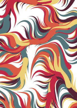 Soyut Geometrik Desen Üretken hesaplama sanatı, vektör illüstrasyonu