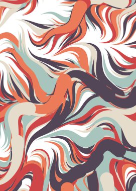 Soyut Geometrik Desen Üretken hesaplama sanatı, vektör illüstrasyonu