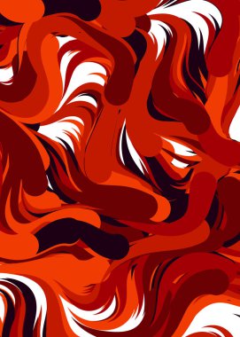 Soyut Geometrik Desen Üretken hesaplama sanatı, vektör illüstrasyonu