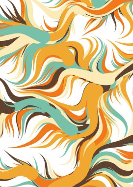 Soyut Geometrik Desen Üretken hesaplama sanatı, vektör illüstrasyonu