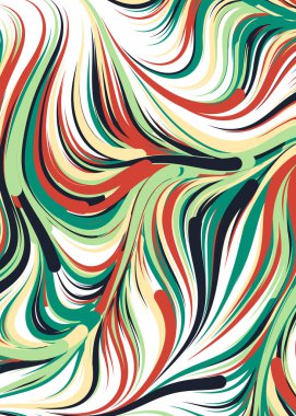 Soyut Geometrik Desen Üretken hesaplama sanatı, vektör illüstrasyonu