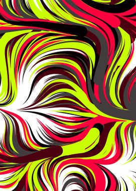 Soyut Geometrik Desen Üretken hesaplama sanatı, vektör illüstrasyonu