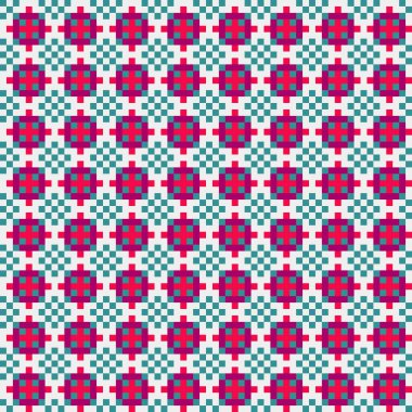 Soyut simetrik çapraz desenli vektör sanat çizimi