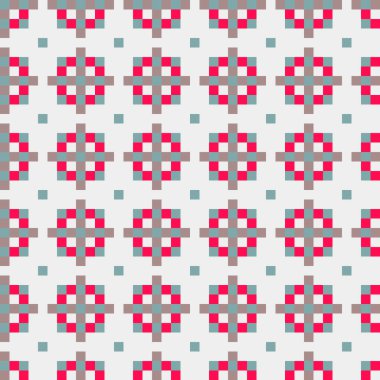 Soyut simetrik çapraz desenli vektör sanat çizimi