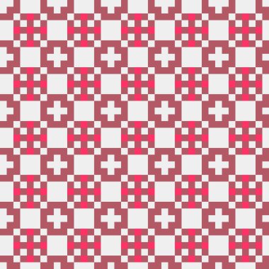 Soyut simetrik çapraz desenli vektör sanat çizimi