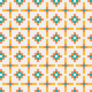 Soyut simetrik çapraz desenli vektör sanat çizimi