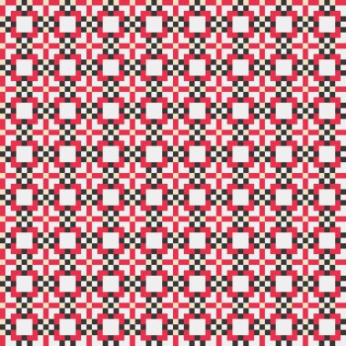 Soyut simetrik çapraz desenli vektör sanat çizimi