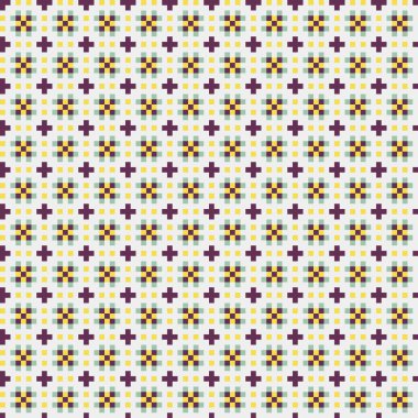 Soyut simetrik çapraz desenli vektör sanat çizimi