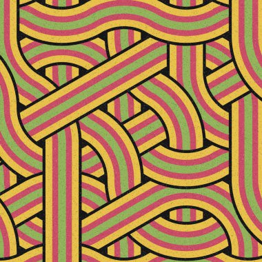 Renkli Altıgen Döşeme Bağlantısı sanat arkaplan tasarımı illüstrasyonu