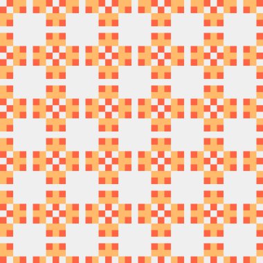 Soyut simetrik çapraz desenli vektör sanat çizimi