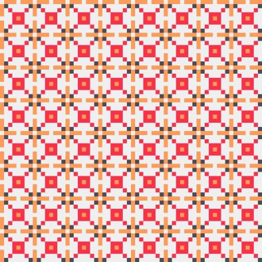 Soyut simetrik çapraz desenli vektör sanat çizimi