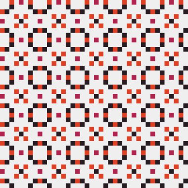 Soyut çapraz desen, üretken hesaplama sanatı, vektör illüstrasyonu